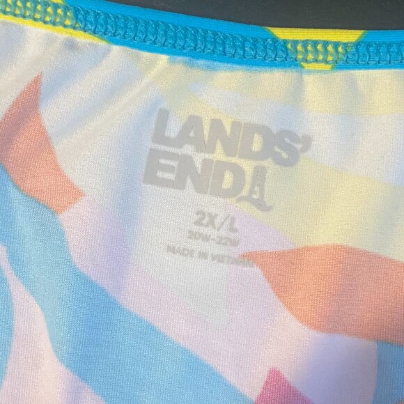 Lands End UPF 50 Rash Guard Swim Tunic Size 2X - Picture 6 of 9